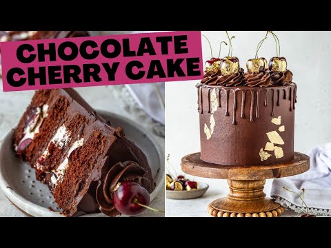 वीडियो: चॉकलेट चेरी केक