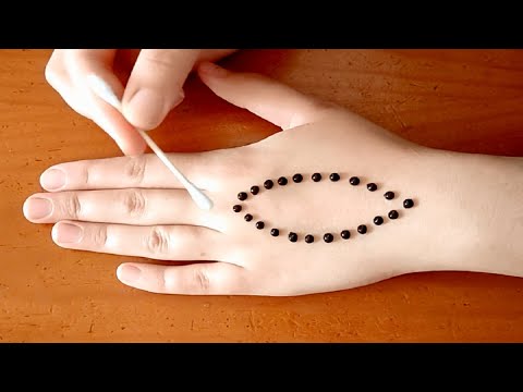 Simple Mehndi Design - cara memakai henna - মেহেদির নতুন ডিজাইন