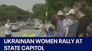 Ukrainian women rally at State Capitol ahead of Mother's Day | FOX 7 Austin