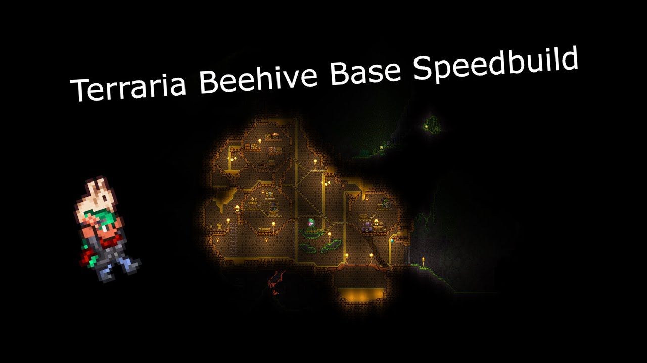 Terraria Beehive base speedebuild - YouTube