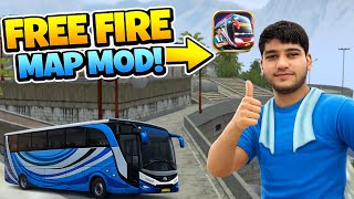 Free Fire Map in Bus Simulator Indonesia 😱 | FF Map Mod in BUSSID
