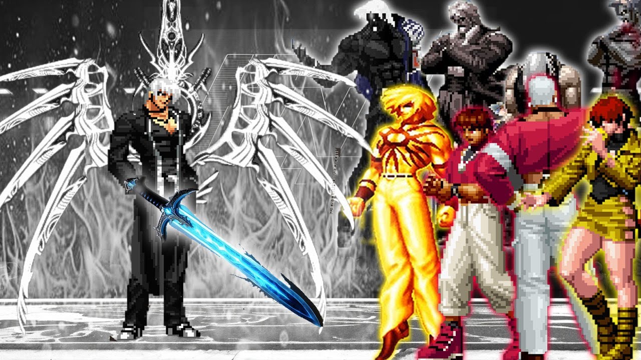 [Mugen KOF] Origin Orochi Iori Vs Awaken Orochi And Rugal Bernstein ...