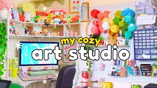 art studio tour 🎨 + 3 simple tips to organize your creative space 🌱 ✨