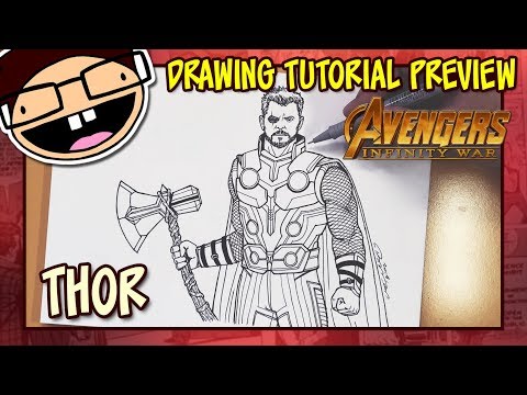 Draw It, Too - Learn how to draw THOR as he appears in AVENGERS: INFINITY  WAR! Well, sort of. This drawing isn't quite screen accurate, and  deliberately so because I didn't want
