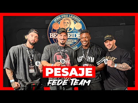 FEDE TEAM WEIGH-IN, CHECKS, LAUGHS… BEN WEIDER PRO QUALIFIER