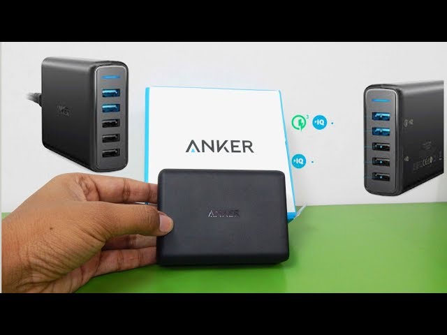 ANKER PowerPort Speed 5 Ports 63W Charger Unboxing & Test !.