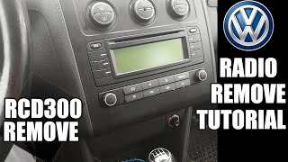 2004 vw touran radio removal