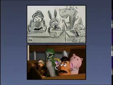 Toy Story RC Chase Scene - Storyboard Comparison! - Behind the Scenes