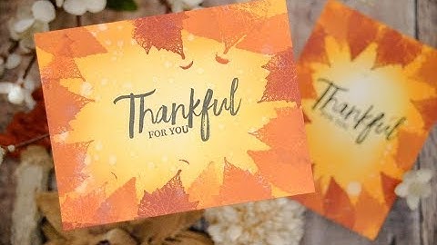 Unity Quick Tip: Autumn Color Combo Card