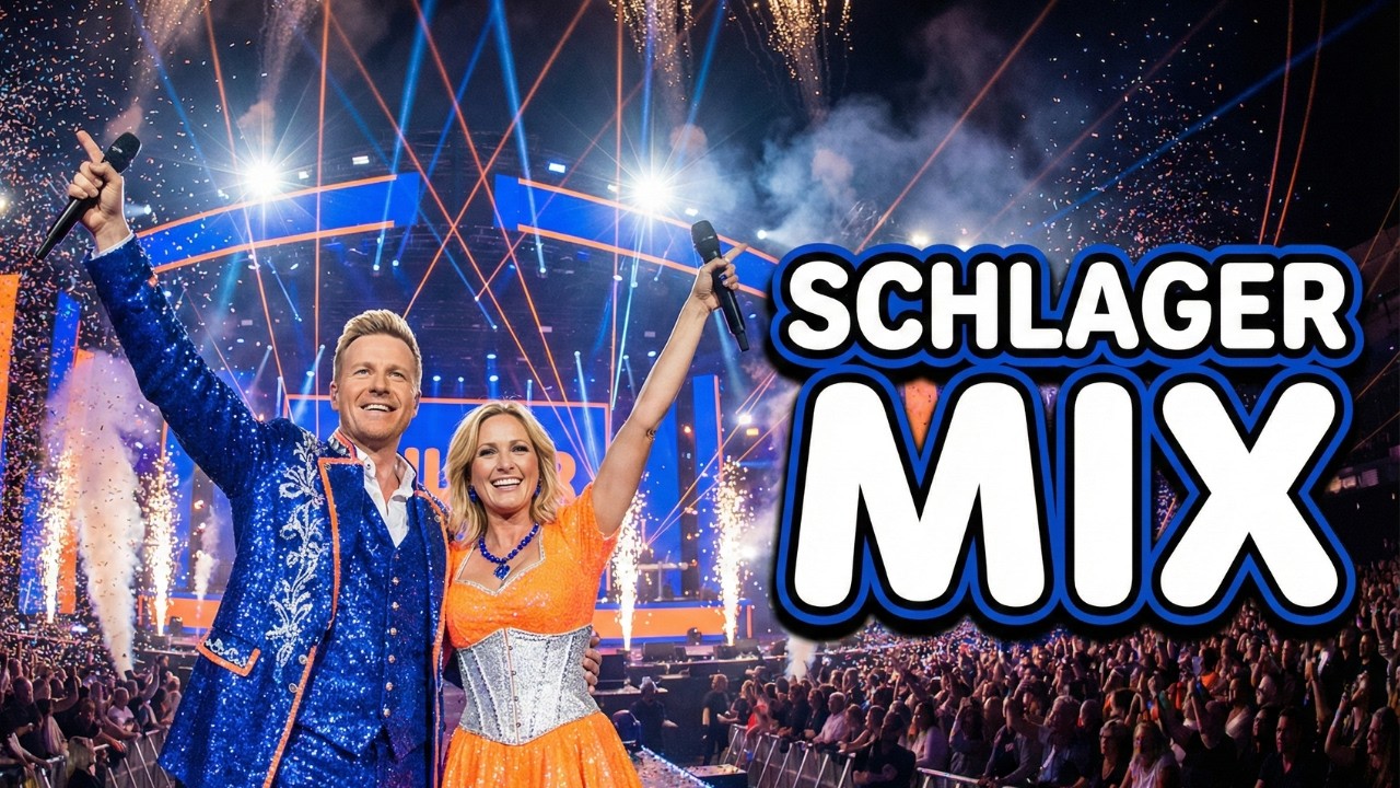 Royalblau & Neonorange Discofox | 7 Eigene Party-Schlager (Eisweiß-Konfetti-Show!)