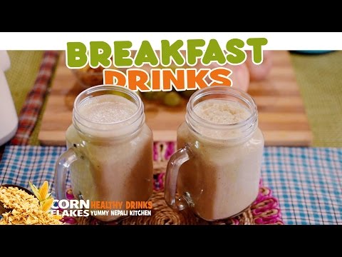 easy-corn-flakes-drinks-recipe-|-healthy-breakfast-drinks-|-yummy-nepali-kitchen