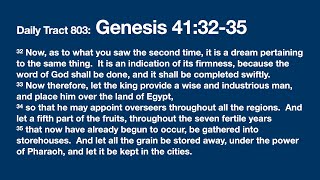 Dad’s Bible Tract 803 - Genesis 41:32-35