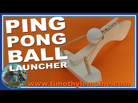 How To Make A Ping Pong Ball Launcher Free Patterns Youtube
