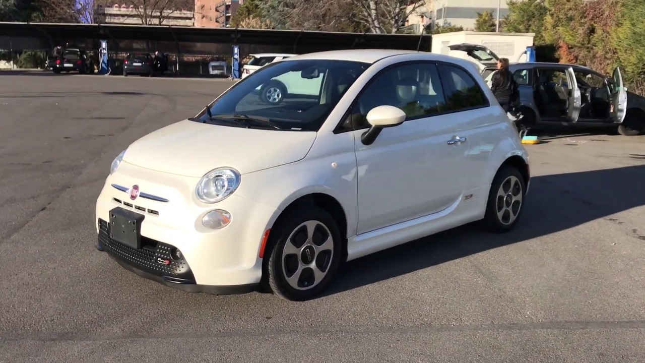 Carcompany 2015 Fiat 500e Fiat 500 Elettrica Fiat 500 Bev White Black 3c3cffge2ft741203