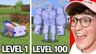 Testing Minecraft Mobs From Level 1 To 100