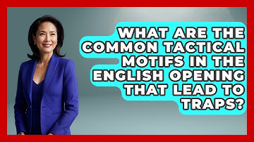 What Are The Common Tactical Motifs In The English Opening That Lead To Traps? - The Chess Codex