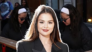 Selena Gomez's Low-Profile Paris Outing with White Headband and Black Sunglasses