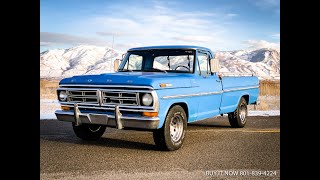 1972 FORD F100 EXPLORER, ONE OWNER, ORIGINAL, STRONG 360 V8, UNRESTORED STRAIGHT BODY!