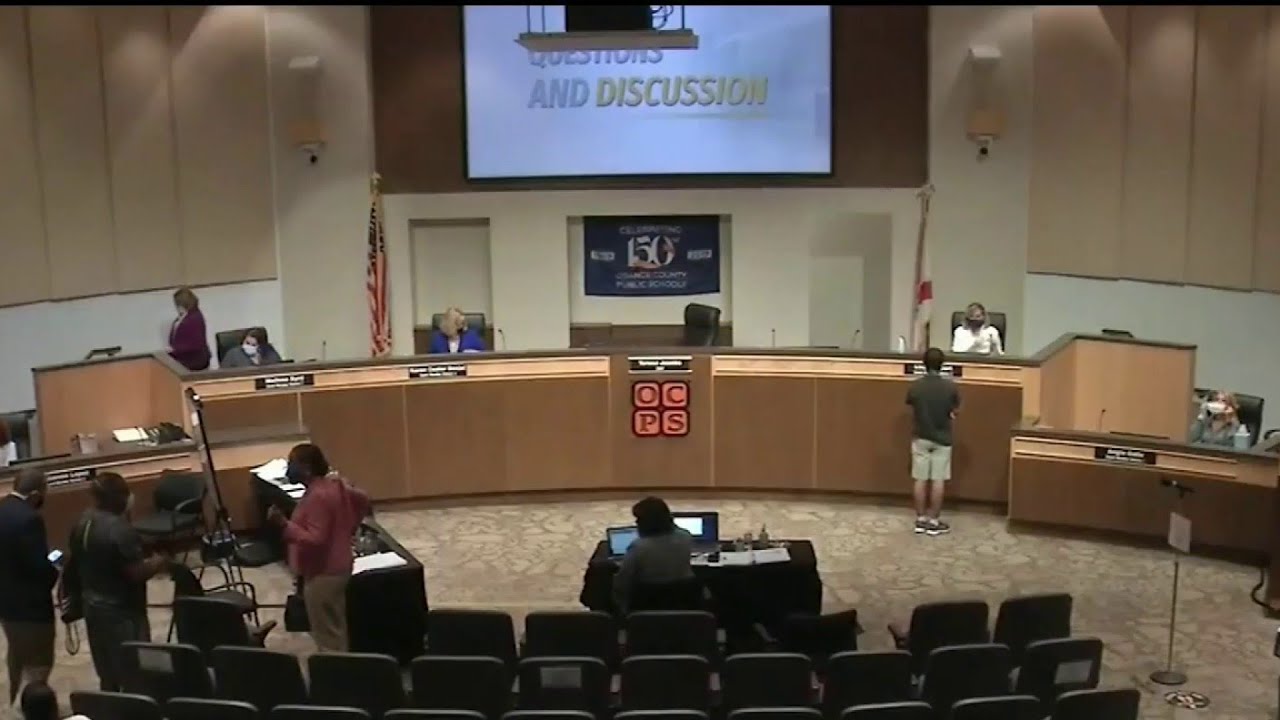 Orange County School Board delays vote on reopening campuses - YouTube