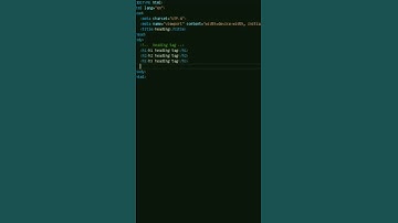 HTML attributes tag for heading
