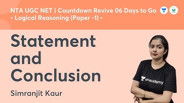 Statement and Conclusion  | Logical Reasoning | NTA UGC NET JRF 2021 | by Simranjit Kaur
