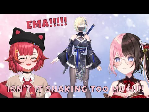 [VSPO] Ema's new outfit Highlights with Hinano, Tsuna and Vodoka's reaction [EN Clips]