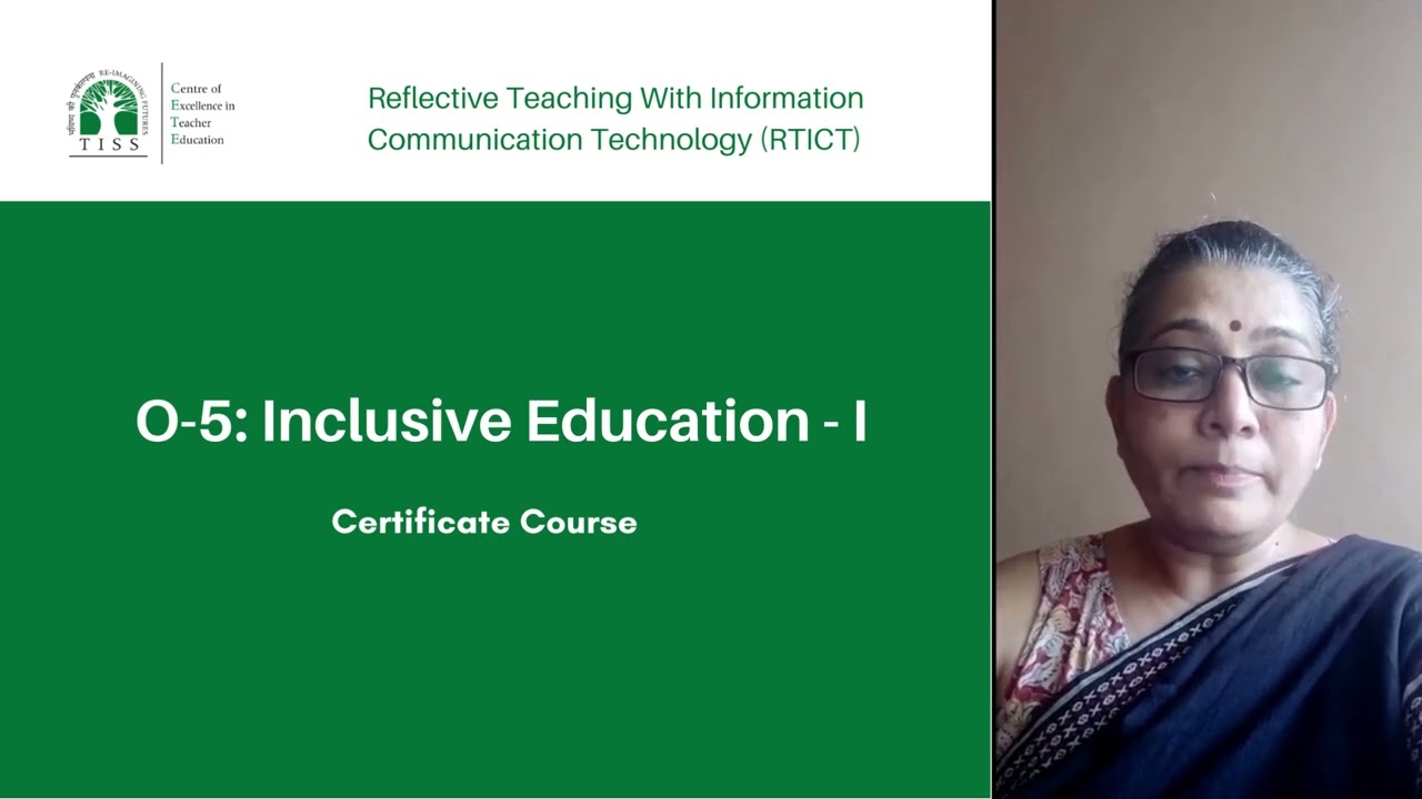 O-5: Inclusive Education - I | TISS Certificate Course