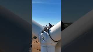 Day in the life of a Rope Access Blade Repair Technician #ropeaccess #bladerepair #windturbine