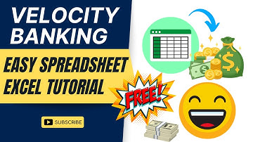 Velocity Banking - EASY & FREE Spreadsheet Excel Tutorial