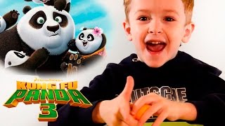 Kung Fu Panda 3. Открываем киндер сюрпризы из серии Кунг Фу панда 3.  Opens Kinder Surprises