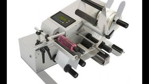 sticker labeling Machine - Semi automatic bottle labeling machine