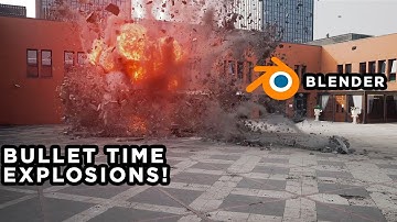 BULLET TIME EXPLOSIONS in Blender