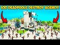 100 DEADPOOLS *DESTROY* THE AGENCY!! - Fortnite Funny Fails and WTF Moments! #888