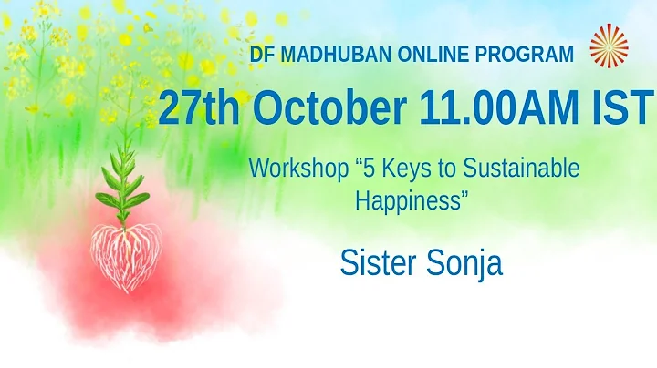 Workshop Sr Sonja || 5 Keys to sustainable happine...