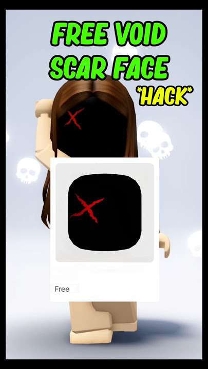 FREE VOID SCAR FACE HACK! #roblox #robux #freeitems