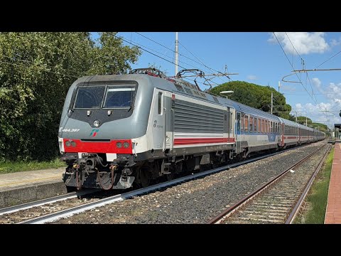 Video INTERCITY NOTTE, FRECCIAROSSA e treni merci in transito sulla linea Ravenna-Rimini!