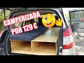 CAMPERIZAR FURGONETA CON POCO DINERO  🚐🚫💰💶 Renault Grand Scenic Mueble cama