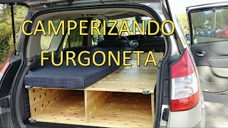CAMPERIZE A VAN WITH LITTLE MONEY RENAULT GRAND SCENIC FURNITURE BED