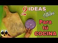 Ideas Útiles para tú COCINA  Reutilizando TABLA de Picar y TAPA PLÁSTICA| Manualidades con Reciclaje