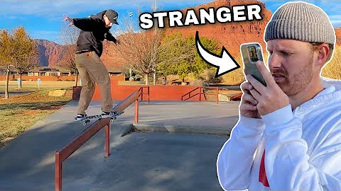 Asking Strangers To Film Me Skate!