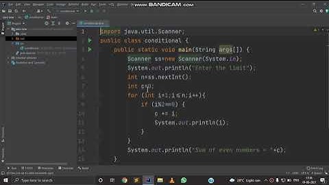 Java Tutorial 18-WAP to print sum of even or odd numbers to a given limit
