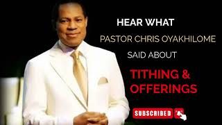 Pastor Chris Oyakhilome on TITHE & OFFERINGS.