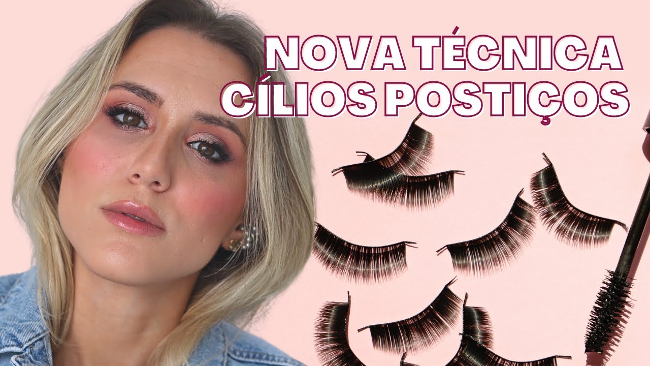 VOCÊ TEM DIFICULDADE PARA COLAR CÍLIOS POSTIÇOS? | Testei uma técnica nova de cílios mais fácil