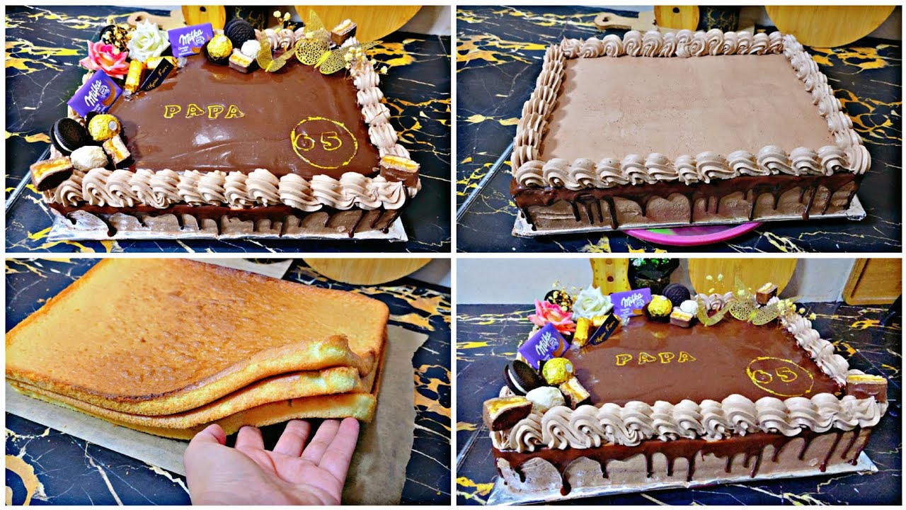 كيكة عيد ميلاد papa✨ حضرتها وي وقت قياسي بمكونات بسيطة  اي وحدة تجربها و متنجحش فيها
