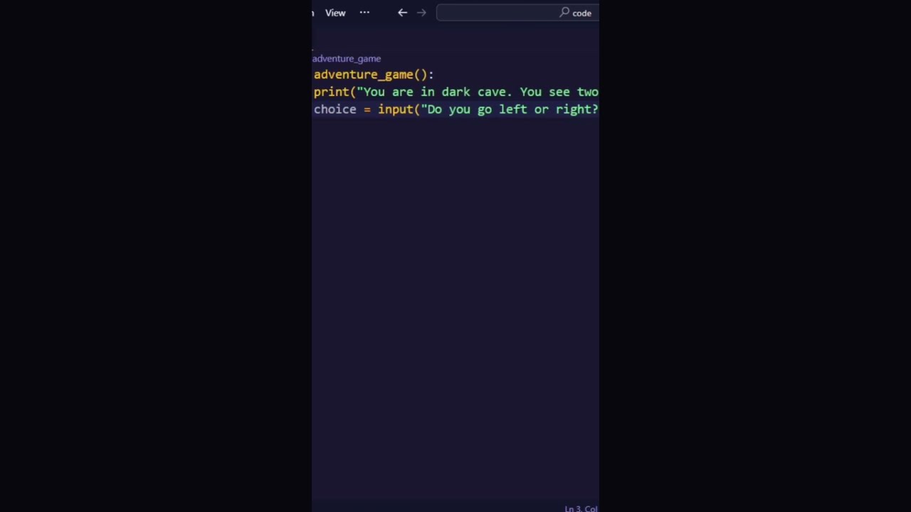 Text Based Adventure Game In Python Programming