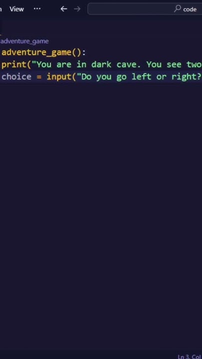 Text based adventure game in Python & #python #programming - YouTube