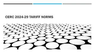 Central Electricity Regulatory Commission (CERC) - Tariff Regulations 2024-29