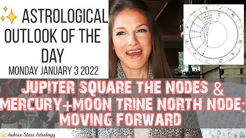 Astrology of the Day - 1 3 22 - Jupiter SQUARE the Nodes: MOVING FORWARD