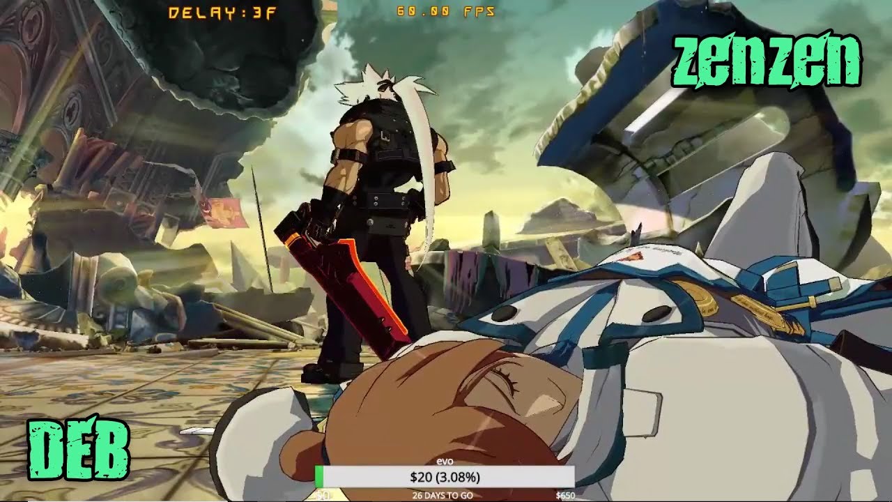 GGXrdR2.1 PC 7/5/18 - DEB (Sol) vs zenzen (Ky)