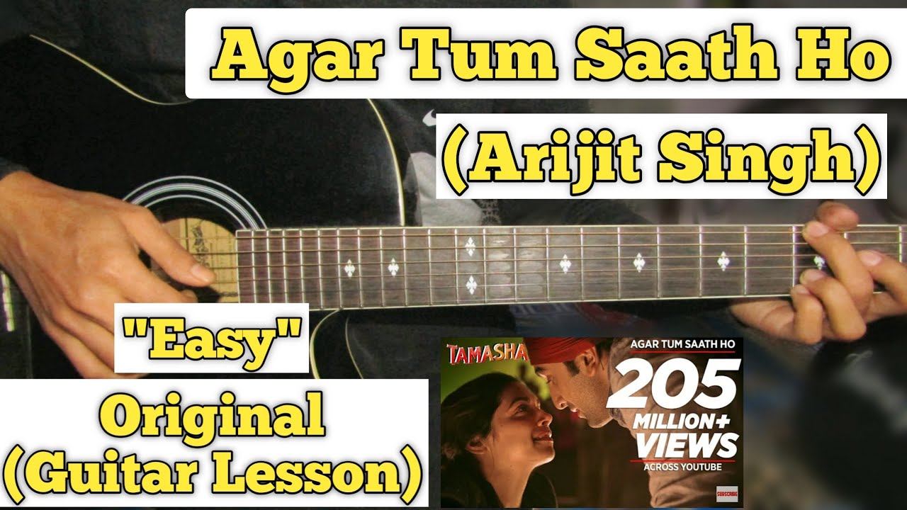 Agar Tum Saath Ho - Arijit Singh | Guitar Lesson | Easy Chords | (Vishal Mishra)